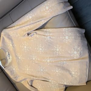 Loft Size S snowflake graphic sweater